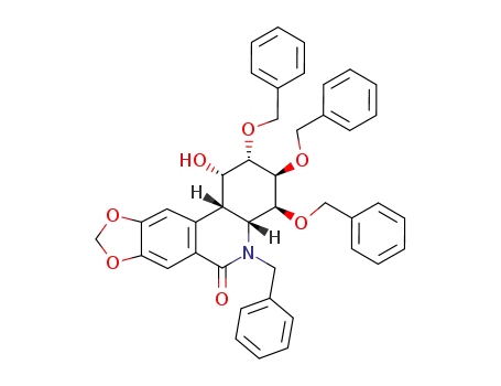 (1S,2S,3S,4S,4aR,11bS)-5-Benzyl-2,3,4-tris-benzyloxy-1-hydroxy-1,3,4,4a,5,11b-hexahydro-2H-[1,3]dioxolo[4,5-j]phenanthridin-6-one