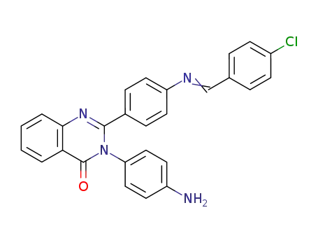 3-(4-aminophenyl)-2-(4-{[(E)-(4-chlorophenyl)methylidene]amino}phenyl)quinazolin-4(3H)-one