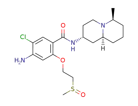 4-Amino-5-chloro-2-(2-methanesulfinyl-ethoxy)-N-((2R,6S,9aS)-6-methyl-octahydro-quinolizin-2-yl)-benzamide