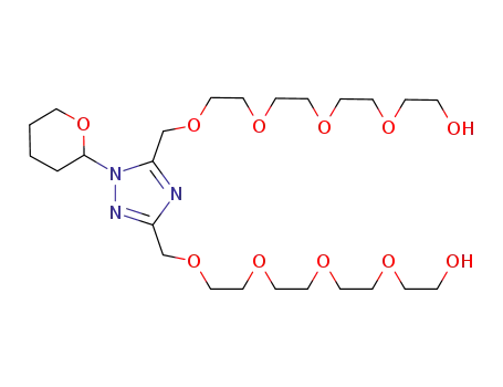 3,5-bis(2-{2-[2-(2-hydroxyethoxy)ethoxy]ethoxy}ethoxy)methyl-1-(tetrahydro-2-pyranyl)-1H-1,2,4-triazole