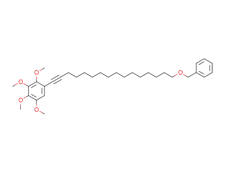 Molecular Structure of 887604-21-9 (1-(16-Benzyloxy-hexadec-1-ynyl)-2,3,4,5-tetramethoxy-benzene)