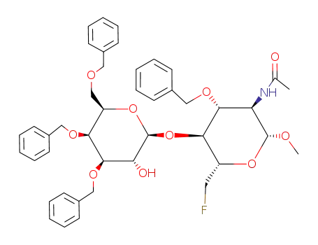 methyl 2-acetamido-3-O-benzyl-2,6-dideoxy-6-fluoro-4-O-(3,4,6-tri-O-benzyl-β-D-galactopyranosyl)-β-D-glucopyranoside