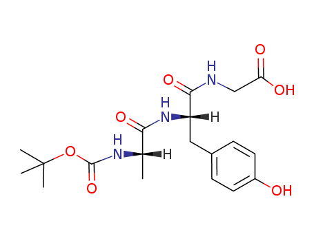 Glycine, N-[N-[N-[(1,1-dimethylethoxy)carbonyl]-L-alanyl]-L-tyrosyl]-