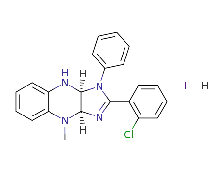 (3aR,9aS)-2-(2-Chloro-phenyl)-4-methyl-1-phenyl-3a,4,9,9a-tetrahydro-1H-imidazo[4,5-b]quinoxaline; hydriodide
