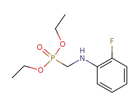 Molecular Structure of 129367-31-3 ([(2-Fluoro-phenylamino)-methyl]-phosphonic acid diethyl ester)