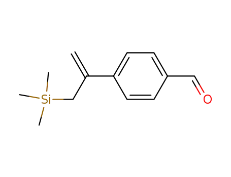 Molecular Structure of 137190-14-8 (Benzaldehyde, 4-[1-[(trimethylsilyl)methyl]ethenyl]-)