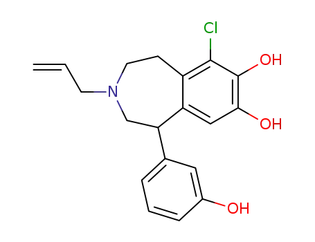 3-allyl-6-chloro-2,3,4,5-tetrahydro-1(3-hydroxyphenyl)-1H-3-benzazepine-7,8-diol
