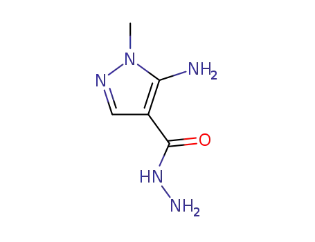 Molecular Structure of 99347-21-4 (5-AMINO-1-METHYL-1H-PYRAZOLE-4-CARBOHYDRAZIDE)