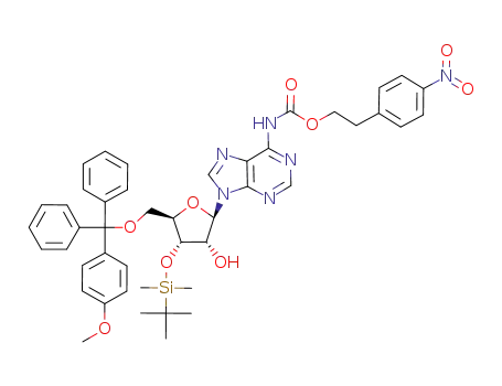 3'-O-<(tert-butyl)dimethylsilyl>-5'-O-(monomethoxytrityl)-N<sup>6</sup>-<2-(4-nitrophenyl)ethoxycarbonyl>adenosine