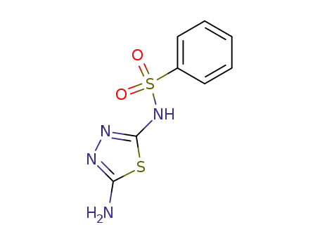 Molecular Structure of 89782-62-7 (Benzenesulfonamide, N-(5-amino-1,3,4-thiadiazol-2-yl)-)