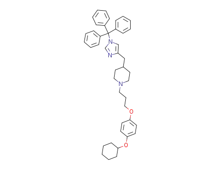 1-[3-(4-cyclohexyloxy-phenoxy)-propyl]-4-(1-trityl-1<i>H</i>-imidazol-4-ylmethyl)-piperidine