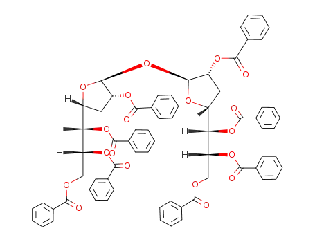 octa-O-benzoyl 3-deoxy-β-D-gluco-heptofuranosyl 3-deoxy-β-D-gluco-heptofuranoside