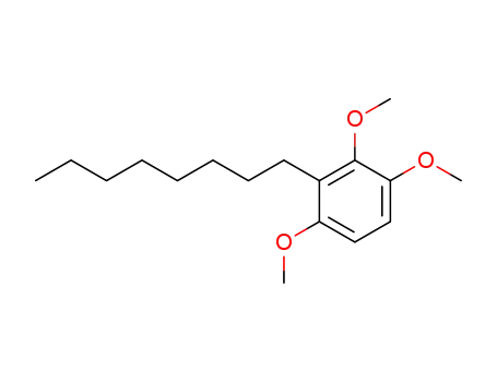 Molecular Structure of 138223-25-3 (Benzene, 1,2,4-trimethoxy-3-octyl-)