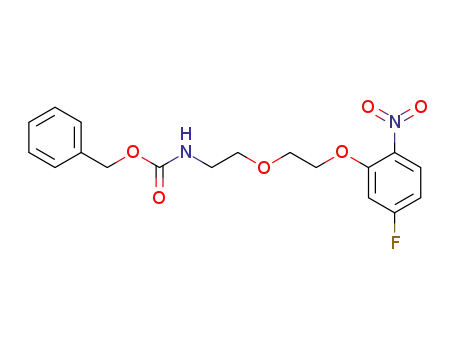 Carbamic acid, [2-[2-(5-fluoro-2-nitrophenoxy)ethoxy]ethyl]-,
phenylmethyl ester