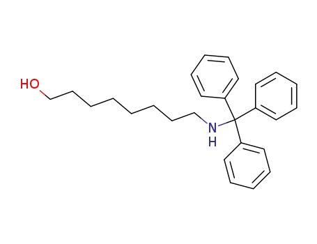 Molecular Structure of 142078-56-6 (1-Octanol, 8-[(triphenylmethyl)amino]-)