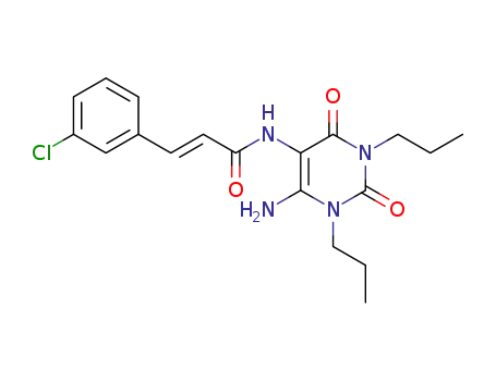 (E)-N-(6-Amino-2,4-dioxo-1,3-dipropyl-1,2,3,4-tetrahydro-pyrimidin-5-yl)-3-(3-chloro-phenyl)-acrylamide
