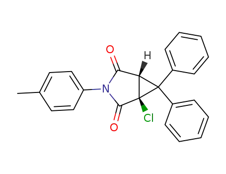 3a,4a-dihydro-3a-chloro-4,4-diphenyl-2-tolyl-4H-cyclopropa<c>pyrrole-1,3-dione