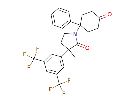 2-Pyrrolidinone,
3-[3,5-bis(trifluoromethyl)phenyl]-3-methyl-1-(4-oxo-1-phenylcyclohexyl)-
