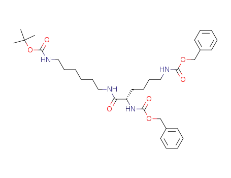 N-<N<sup>2</sup>,N<sup>6</sup>-Bis<(benzyloxy)carbonyl>-L-lysyl>-N'-<(tert-butyloxy)carbonyl>hexane-1,6-diamine