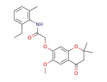 N-(2-Ethyl-6-methyl-phenyl)-2-(6-methoxy-2,2-dimethyl-4-oxo-chroman-7-yloxy)-acetamide