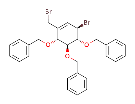 (1R,2R,3S,4R)-1,2,3-tri-O-benzyl-6-bromo-4-(bromomethyl)-4-cyclohexene-1,2,3-triol