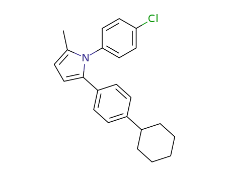 1H-Pyrrole, 1-(4-chlorophenyl)-2-(4-cyclohexylphenyl)-5-methyl-