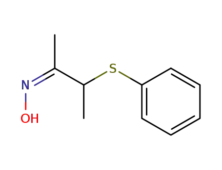 Molecular Structure of 104260-83-5 (3-Phenylsulfanyl-butan-2-one oxime)