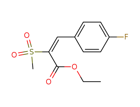 2-Propenoic acid, 3-(4-fluorophenyl)-2-(methylsulfonyl)-, ethyl ester, (E)-