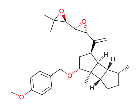 (2S,2'S,3'R)-3'-{1-[(1R,3R,3aR,3bS,6R,6aR,6bR)-3-(4-Methoxy-benzyloxy)-3a,6-dimethyl-decahydro-cyclobutadicyclopenten-1-yl]-vinyl}-3,3-dimethyl-[2,2']bioxiranyl
