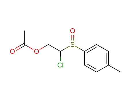 Molecular Structure of 918404-05-4 (Ethanol, 2-chloro-2-[(4-methylphenyl)sulfinyl]-, 1-acetate)