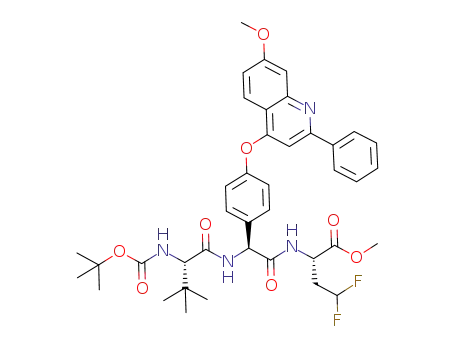 C<sub>40</sub>H<sub>46</sub>F<sub>2</sub>N<sub>4</sub>O<sub>8</sub>