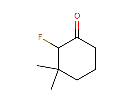 Molecular Structure of 106325-37-5 (Cyclohexanone, 2-fluoro-3,3-dimethyl-)