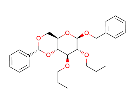 benzyl 4,6-O-benzylidene-2,3-di-O-propyl-β-D-glucopyranoside