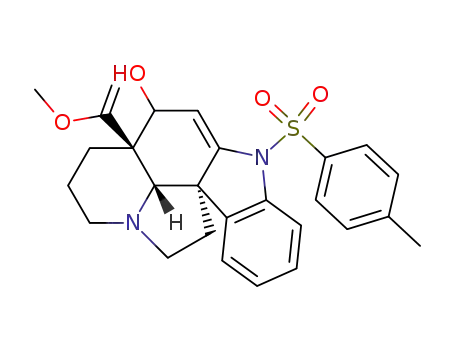 (3aR,10bS,12bS)-3a-(1-Methoxy-vinyl)-6-(toluene-4-sulfonyl)-2,3,3a,4,6,11,12,12b-octahydro-1H-6,12a-diaza-indeno[7,1-cd]fluoren-4-ol