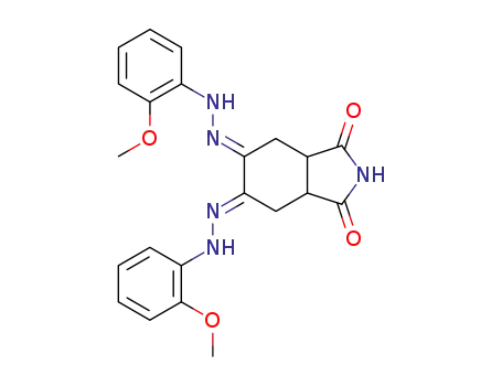 5,6-Bis-[(2-methoxy-phenyl)-hydrazono]-hexahydro-isoindole-1,3-dione