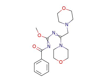 N-benzoyl-N'-(1,2-dimorpholino)ethylidenemethoxyformamidine