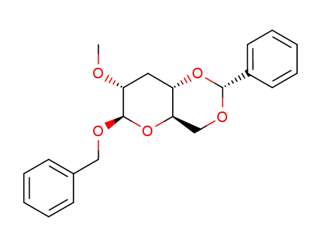 benzyl 4,6-O-benzylidene-3-deoxy-2-O-methyl-β-D-ribo-hexopyranoside