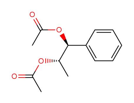 Molecular Structure of 123485-26-7 ((1S,2R)-1,2-diacetoxy-1-phenylpropane)