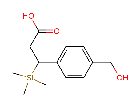 3-<(4'-hydroxymethyl)phenyl>-3-trimethylsilylpropanoic acid