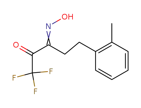 Molecular Structure of 85674-71-1 (2,3-Pentanedione, 1,1,1-trifluoro-5-(2-methylphenyl)-, 3-oxime)