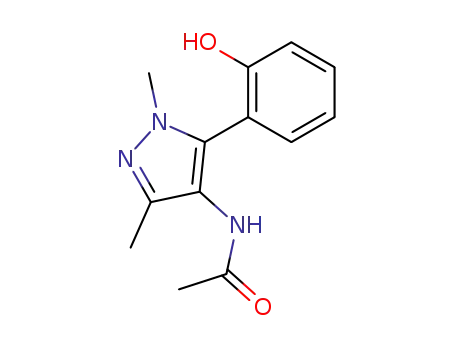 4-acetamido-5-(2-hydroxyphenyl)-1,3-dimethylpyrazole