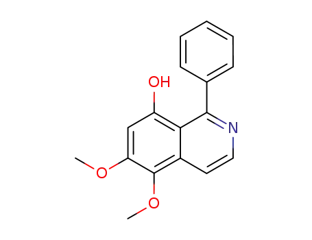 8-Isoquinolinol, 5,6-dimethoxy-1-phenyl-