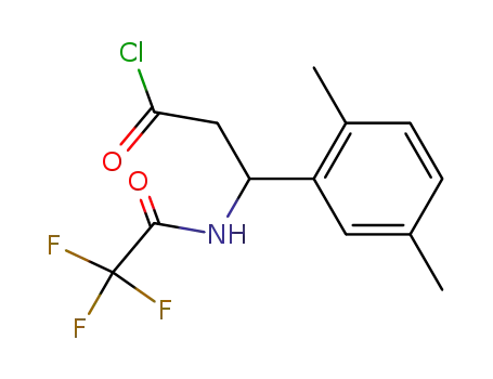 3-(2,5-Dimethyl-phenyl)-3-(2,2,2-trifluoro-acetylamino)-propionyl chloride