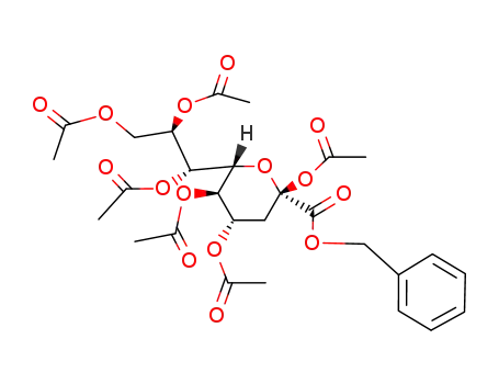 benzyl 2,4,5,7,8,9-hexa-O-acetyl-3-deoxy-D-glycero-β-D-galacto-2-nonulopyranosonate