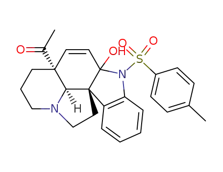 1-[(3aR,10bR,12bR)-5a-Hydroxy-6-(toluene-4-sulfonyl)-2,3,5a,6,11,12-hexahydro-1H-6,12a-diaza-indeno[7,1-cd]fluoren-3a-yl]-ethanone