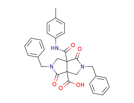 2,5-dibenzyl-6a-<N-(p-tolyl)carbamoyl>-1,4-dioxo-octahydropyrrolo<3,4-c>pyrrole-3a-carboxylic acid