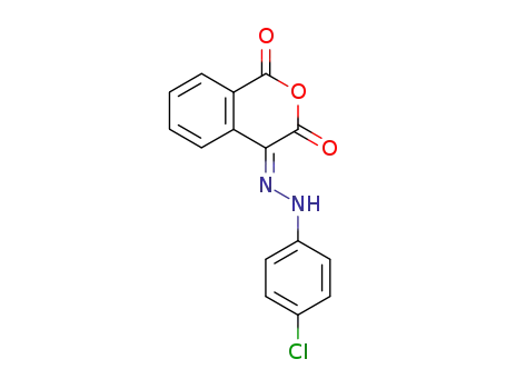 1H-2-BENZOPYRAN-1,3,4-TRIONE 4-[N-(4-CHLOROPHENYL)HYDRAZONE]