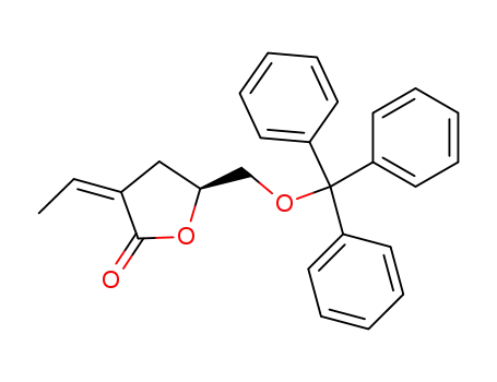 (S)-3-Eth-(Z)-ylidene-5-trityloxymethyl-dihydro-furan-2-one