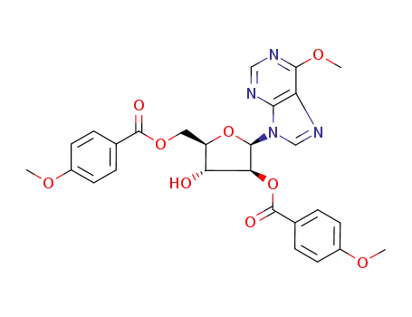 6-メトキシ-9-[2-O,5-O-ビス(4-メトキシベンゾイル)-β-D-アラビノフラノシル]-9H-プリン