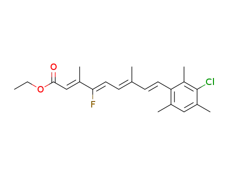 ethyl (E,Z,E,E)-3,7-dimethyl-4-fluoro-9-(3-chloro-2,4,6-trimethylphenyl)-2,4,6,8-nonatetraenoate